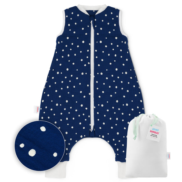 Baby Sleeping Bag with Legs Winter 2.5 Tog - 1 to 4 years Old - Muslin Cotton OEKO-TEX® STANDARD 100