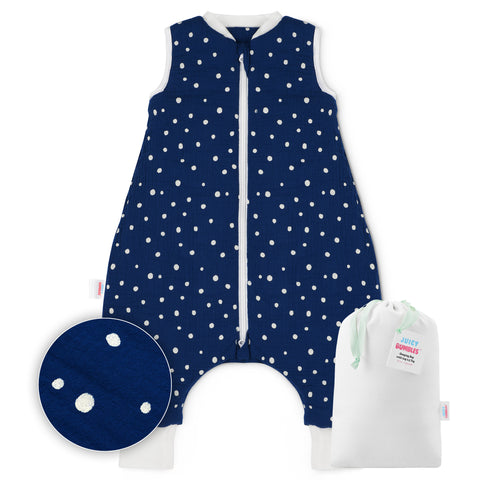 Baby Sleeping Bag with Legs Winter 2.5 Tog - 1 to 4 years Old - Muslin Cotton OEKO-TEX® STANDARD 100