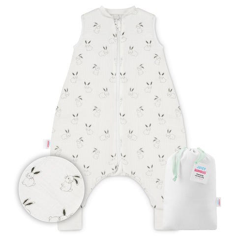 Baby Sleeping Bag with Legs Winter 2.5 Tog - 1 to 4 years Old - Muslin Cotton OEKO-TEX® STANDARD 100