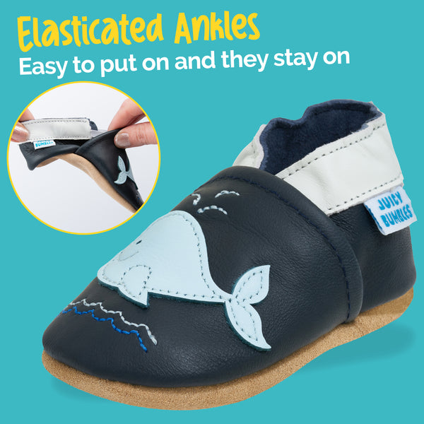 Baby Shoes Blue Whale