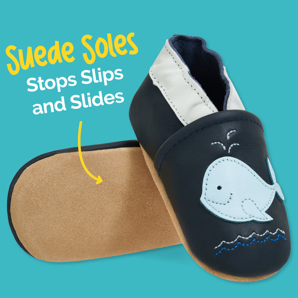 Baby Shoes Blue Whale
