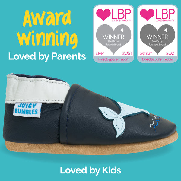 Baby Shoes Blue Whale