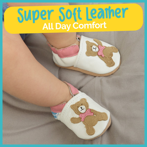 Baby Shoes Pink Teddy