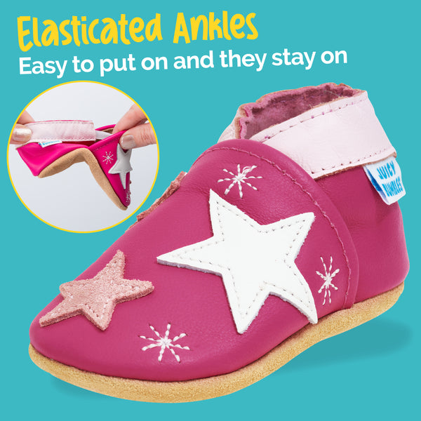 Baby Shoes Pink Stars