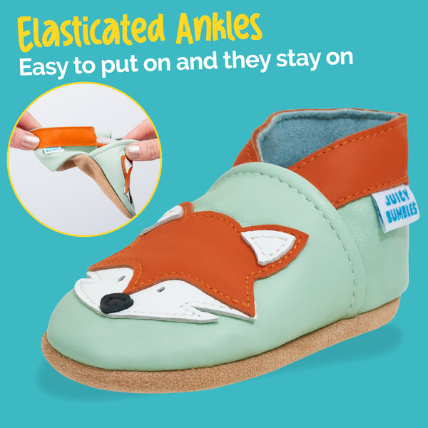 Grey Fox Soft Leather Baby Shoes