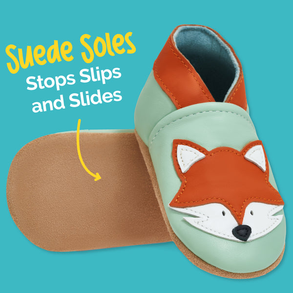 Grey Fox Soft Leather Baby Shoes