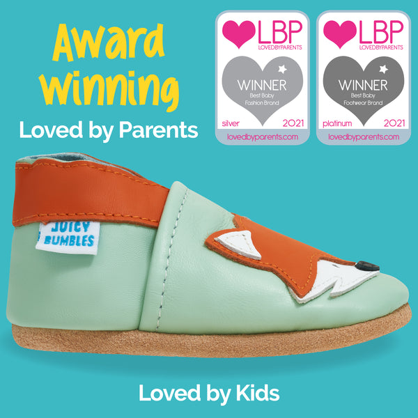Grey Fox Soft Leather Baby Shoes