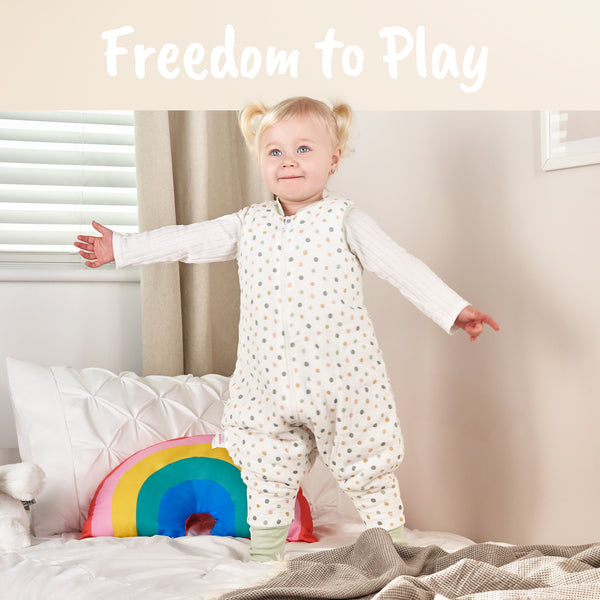 Baby Sleeping Bag with Legs Winter 2.5 Tog - 1 to 4 years Old - Muslin Cotton OEKO-TEX® STANDARD 100