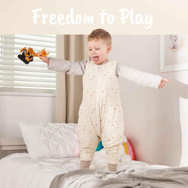 Baby Sleeping Bag with Legs Winter 2.5 Tog - 1 to 4 years Old - Muslin Cotton OEKO-TEX® STANDARD 100