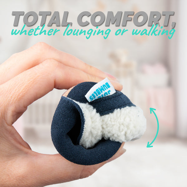 Baby Slippers - Navy Blue
