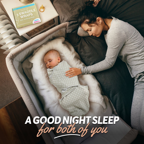 Baby Swaddle Wrap - Pack of 3 Swaddle Blankets Clouds and Stars - OEKO-TEX® STANDARD 100
