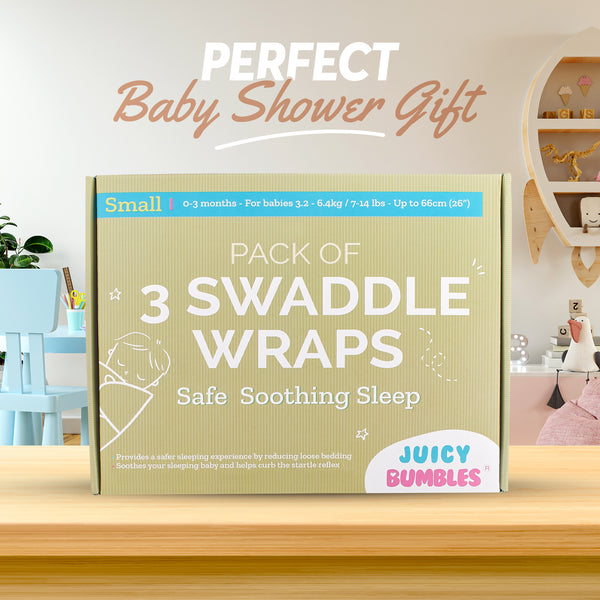 Baby Swaddle Wrap Pack of 3 Swaddle Blankets 100 Cotton OEKO TEX