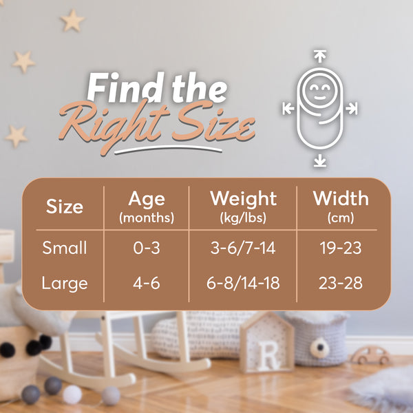 Baby Swaddle Wrap - Pack of 3 Swaddle Blankets - 100% Cotton OEKO-TEX® STANDARD 100