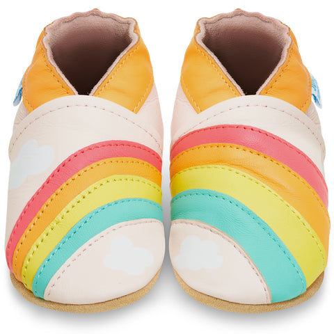 Rainbow Soft Leather Baby Shoes