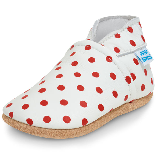 Baby Shoes Red Polka Dot