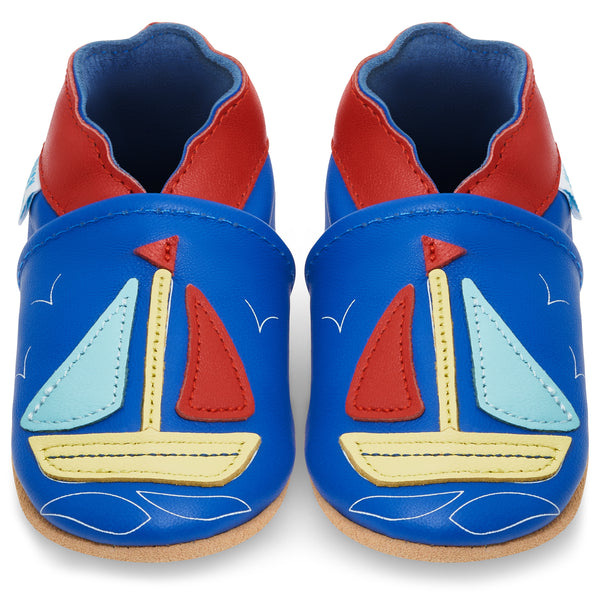 Sailing Boat Soft Leather Baby Shoes