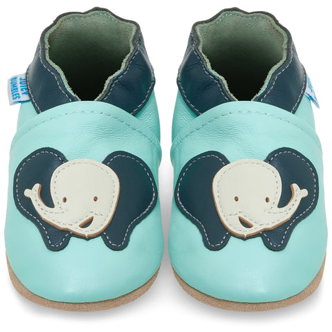 Happy Elephant Soft Leather Baby Shoes