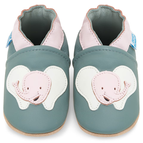 Smily Elephant Soft Leather Baby Shoes