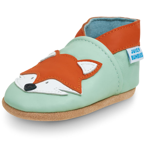 Grey Fox Soft Leather Baby Shoes