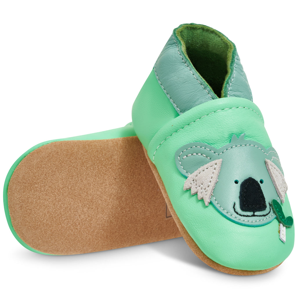Koala Soft Leather Baby Shoes JuicyBumbles