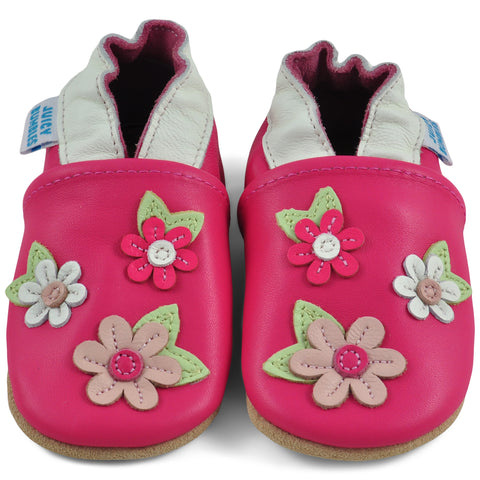 Baby Shoes Pink Blossoms