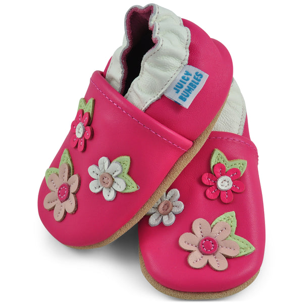 Baby Shoes Pink Blossoms