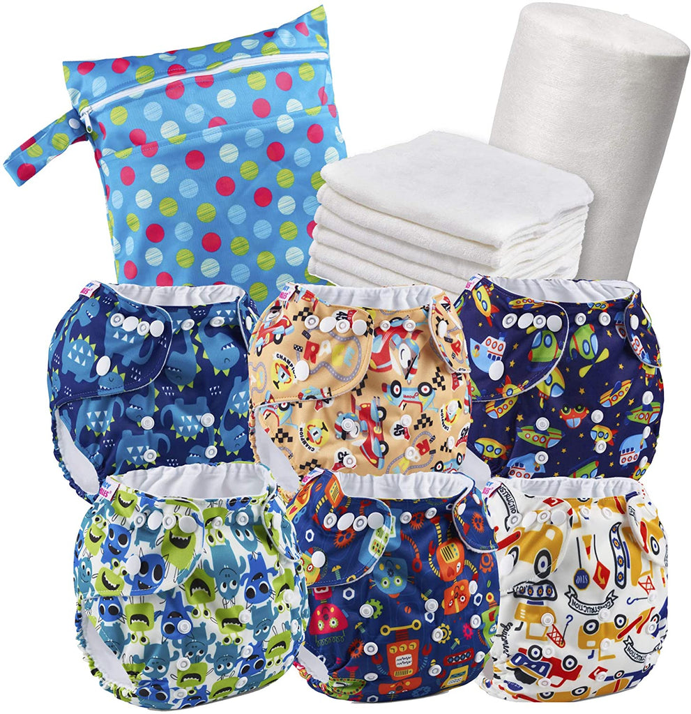 Boy Reusable Nappy Kit – JuicyBumbles